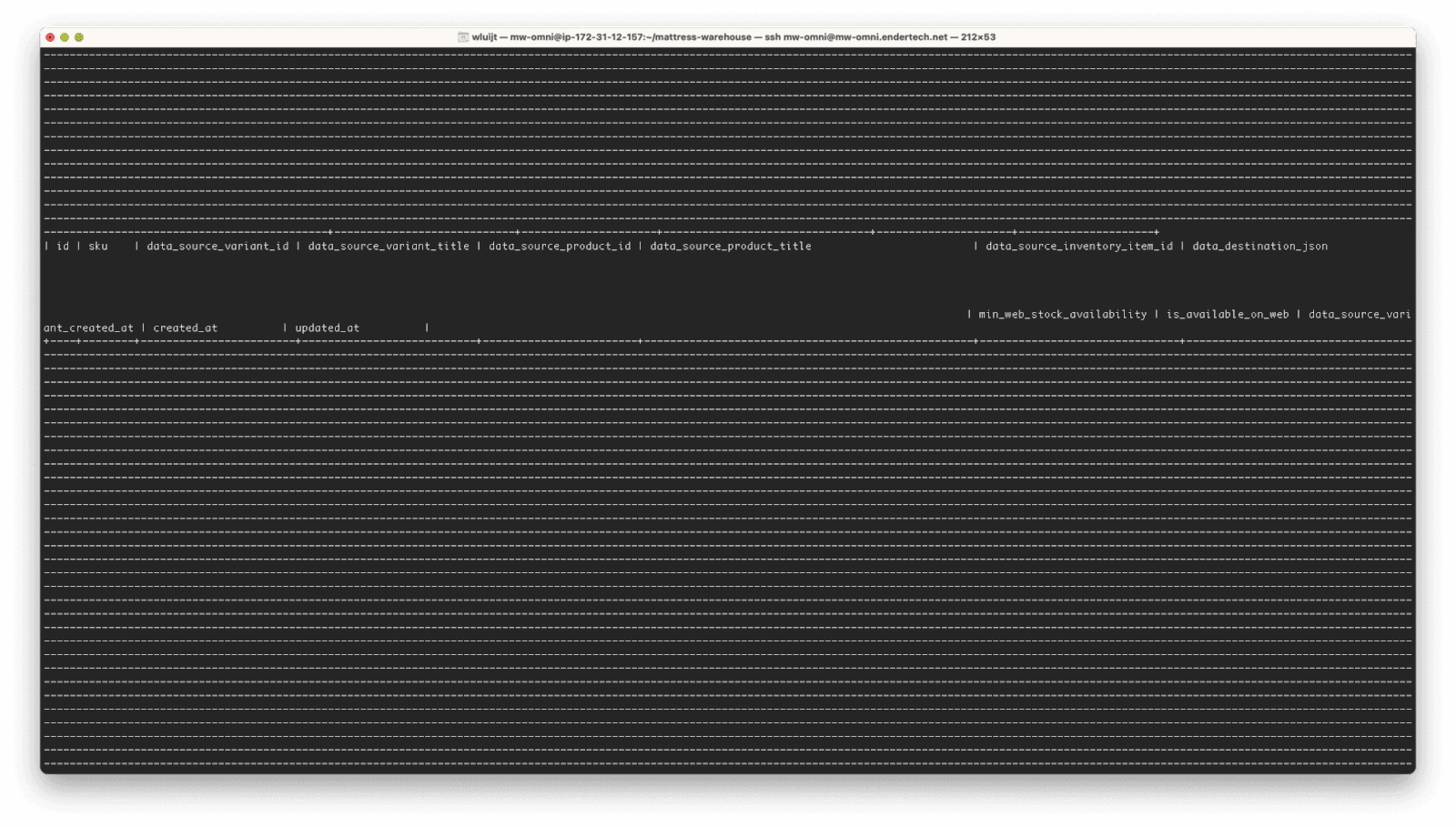 Image showing MySQL Command Line Formatting Tips and screenshot of MySQL screen while formatting.